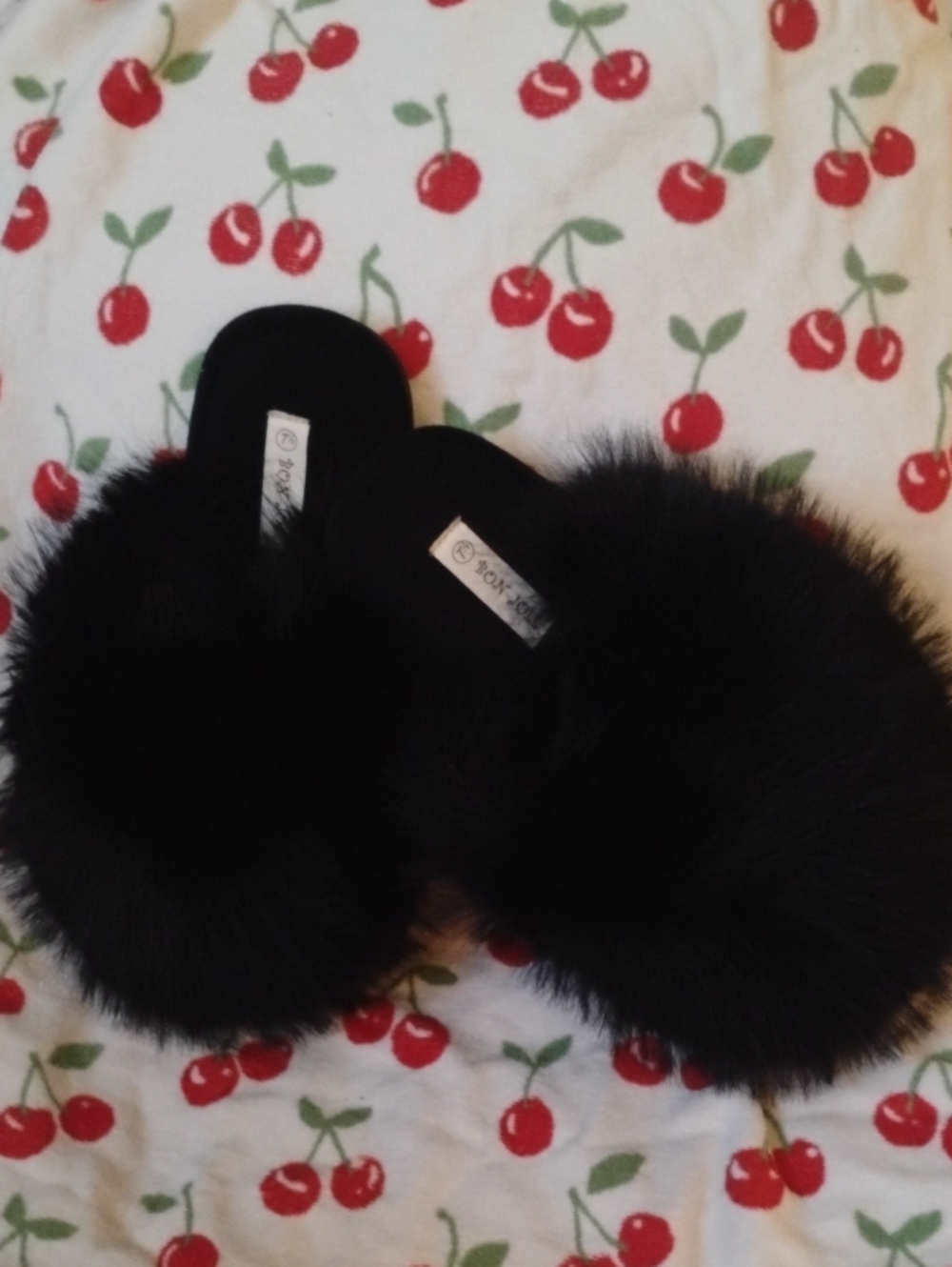 Black Xtra FurryXtra Puffy Slide Slippers/Shoe🍓🩷🆕✨